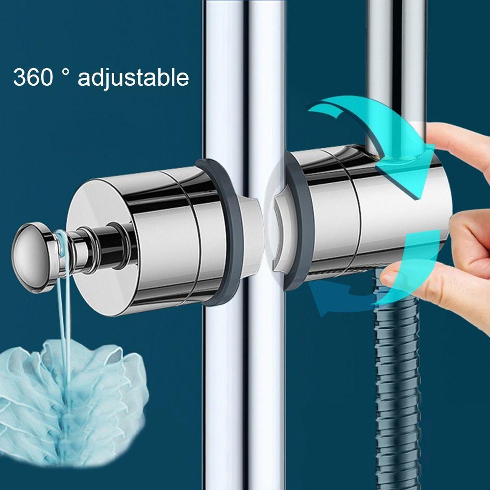 Populer Holder Kepala Shower 18-25mm Dengan Hook Pengganti Slide Rail Bar Holder