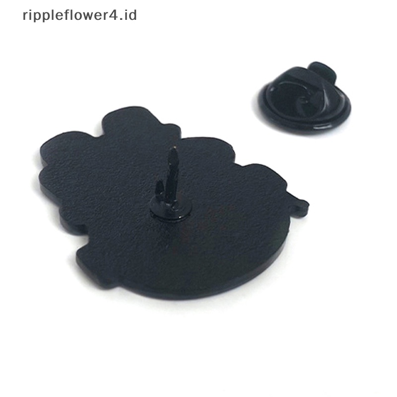 {rippleflower4.id} Bros Pasangan Astronot Sepasang Pin Alloy Lucu Kartun Lencana Dekorasi~