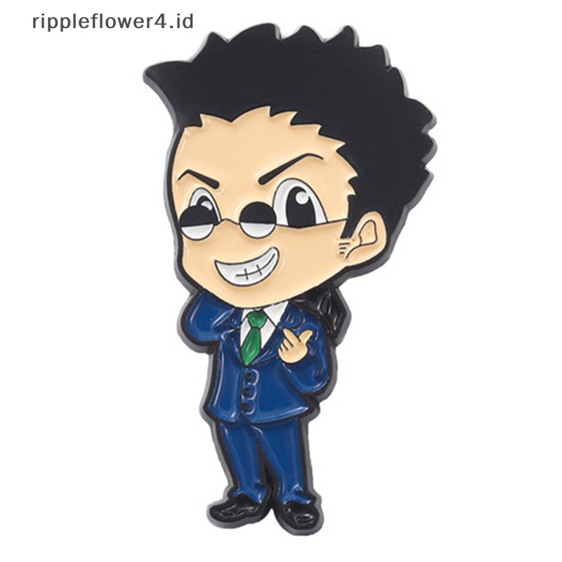 {rippleflower4.id} 5pcs /set Kartun Anime Enamel Pin Tetesan Minyak Bros Pin Denim Tas Pakaian Dekorasi~