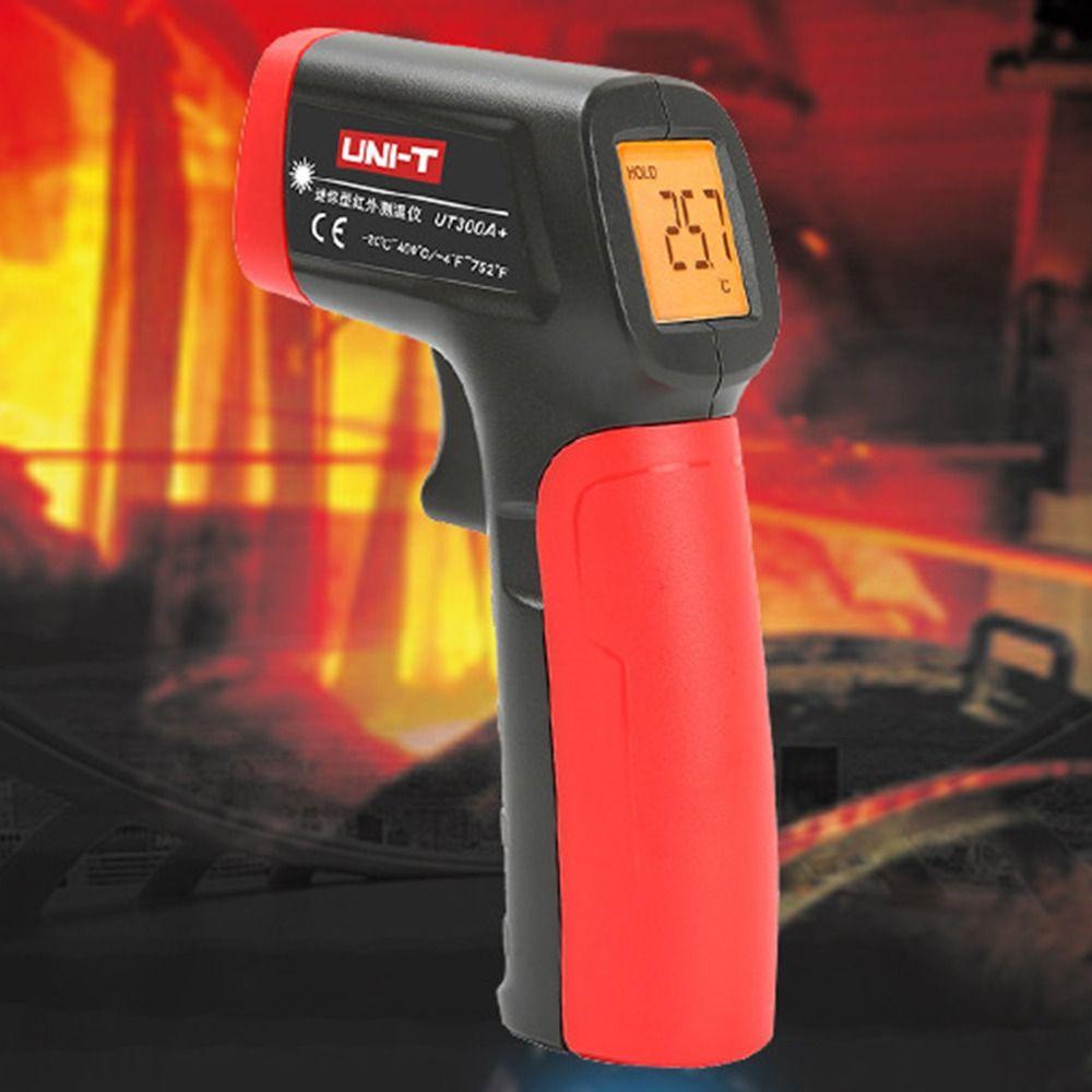 TOP Termometer Infrared Digital Makanan BBQ Industri Adjustable Non Kontak Bukan Untuk Manusia -20℃~400℃(-4℉~752℉)