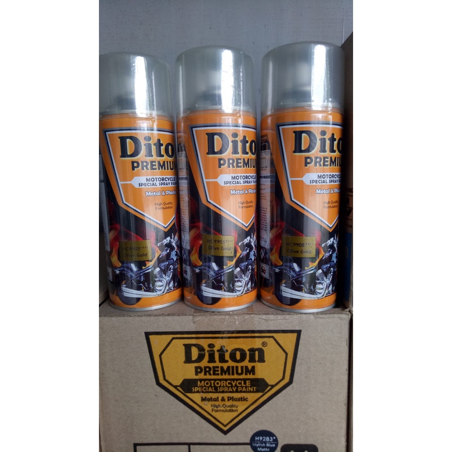 pilok pilox diton premium olive gold 9905 400cc olive gold hc 9905 **** 400cc warna emas harley cat semprot diton premium