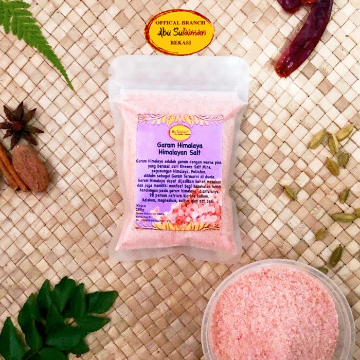 

Garam Himalaya Premium / Premium Himalayan Salt Abu Sulaiman / Garam Himalaya Pack 200 Gram Abu Sulaiman