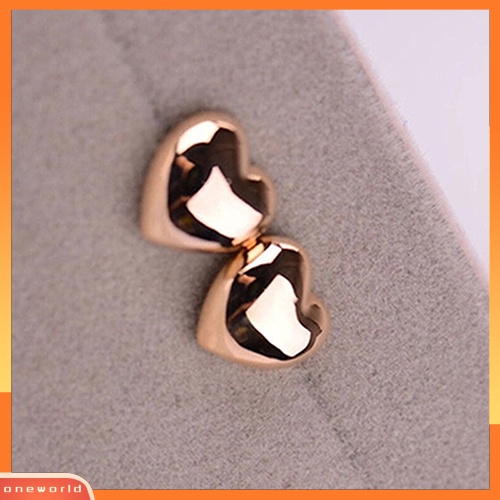 [WOD] 1pasang Fashion Wanita Lucu Kecil Jantung Pesona Telinga Stud Anting Perhiasan Hadiah Xmas