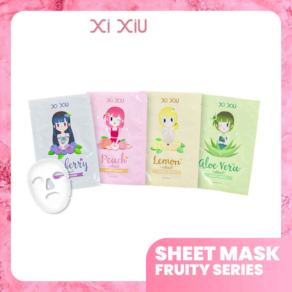 ★ BB ★ Xi Xiu Sheet Mask With Extract 22ml - Face Shet Mask Fruity SERIES