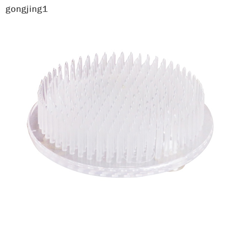 Ggg Bulat Ikebana Kenzan Flower Frog Suction Cup Alat Susun Bunga Plastik Art Fixed Rubber Base Holder Floral Decor Pot Vas ID