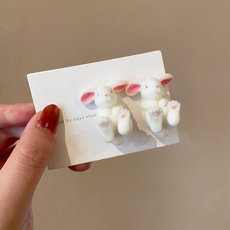 Kucing Lucu Daisy Stud Earrings Untuk Wanita Manis Mini Enamel Asimetris Anting-Anting Gadis Ulang Tahun Pesta Perhiasan Hadiah