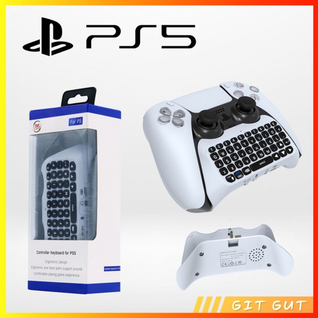 Wireless Bluetooth Keyboard for Controller Stick Stik PS5 Dualsense