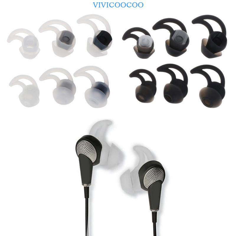 Vivi 3pasang Ear Pads Earbud Tips Untuk BOSE QC30 QC20 Headphone Earhook Isolasi Kebisingan