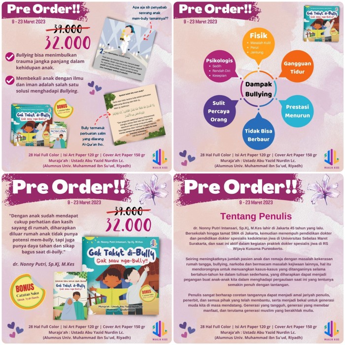 Buku Gak Takut Di Bully Gak Mau Nge Bully Maalik Kids
