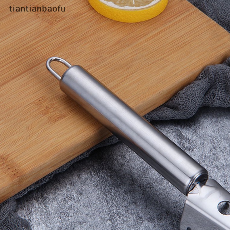 [tiantianbaofu] Stainless Steel Fish Scaler Handheld Remover Sea Cleaning Scraper Pembersih Kerak Butik