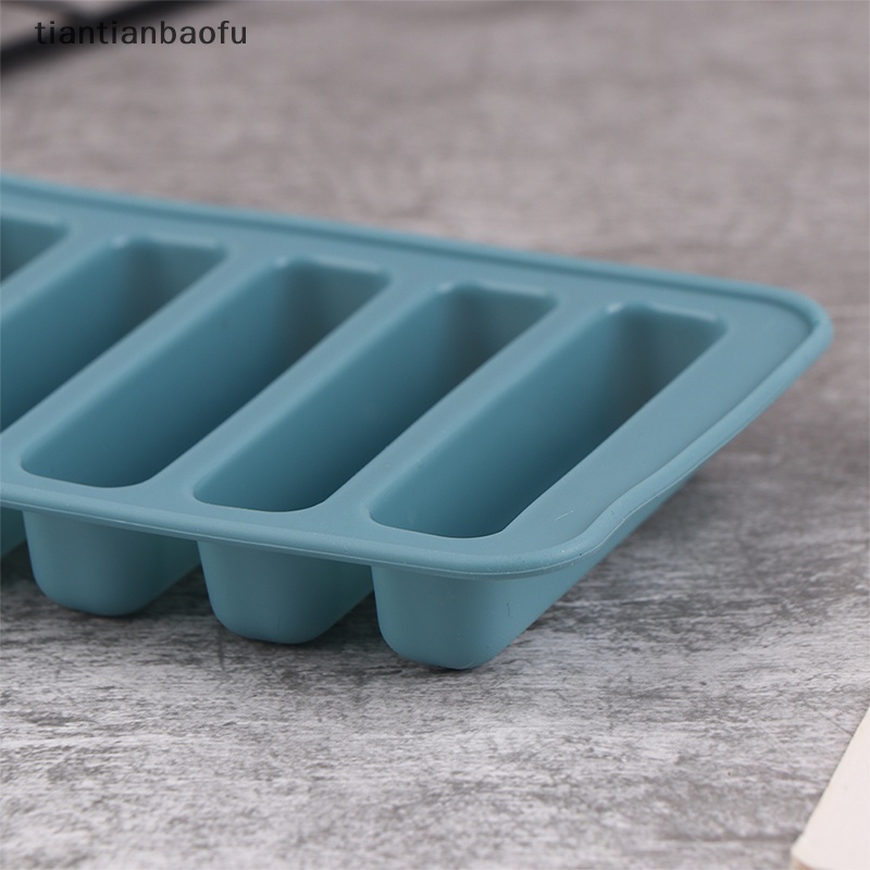 [tiantianbaofu] 1pc Strip Panjang Silikon Es Batu Cetakan Tray Ice Cube Mould Kue Baking Molds Butik