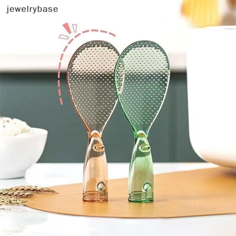 [jewelrybase] Standing Rice Spoon Non Stick Bahan PP Sendok Masak Nasi Dapur Alat Makan Aksesoris Butik