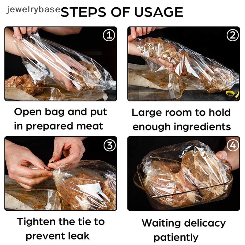 [jewelrybase] 10 /20pcs Tas Turki Oven Roasg Bags Baking Sleeve Turkey Baking Bag Untuk Butik Masak