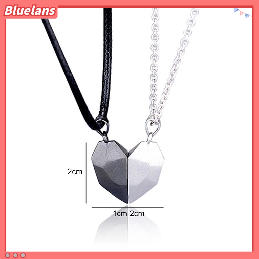 [BLS] Kalung Cinta Bentuk Hati Pengerjaan Halus Tulisan Pasangan Heart Love Pendant Necklace Untuk Pacaran