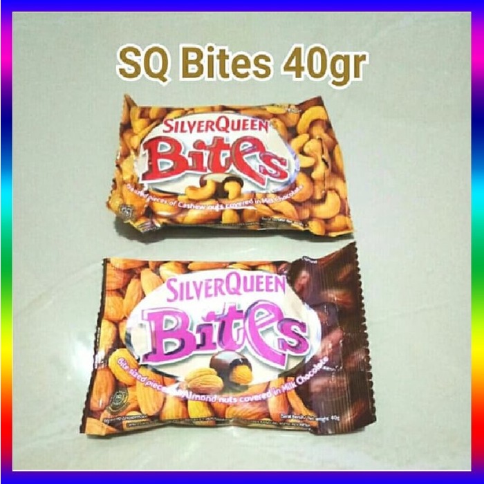 

SILVER QUEEN SilverQueen BITES ALMOND cashew mede 30gr