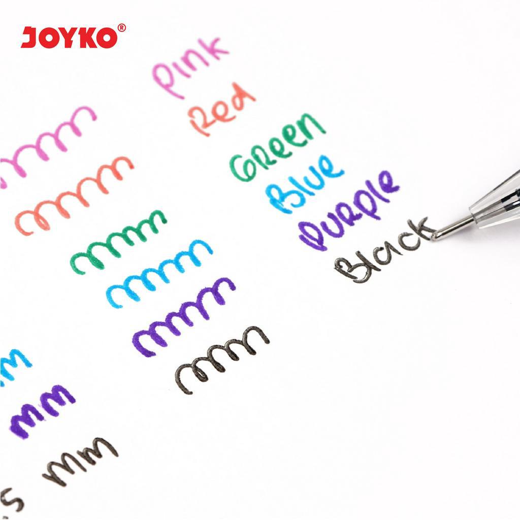 IDOLAKU Pulpen Joyko Set 6 GPC-315 6 Warna