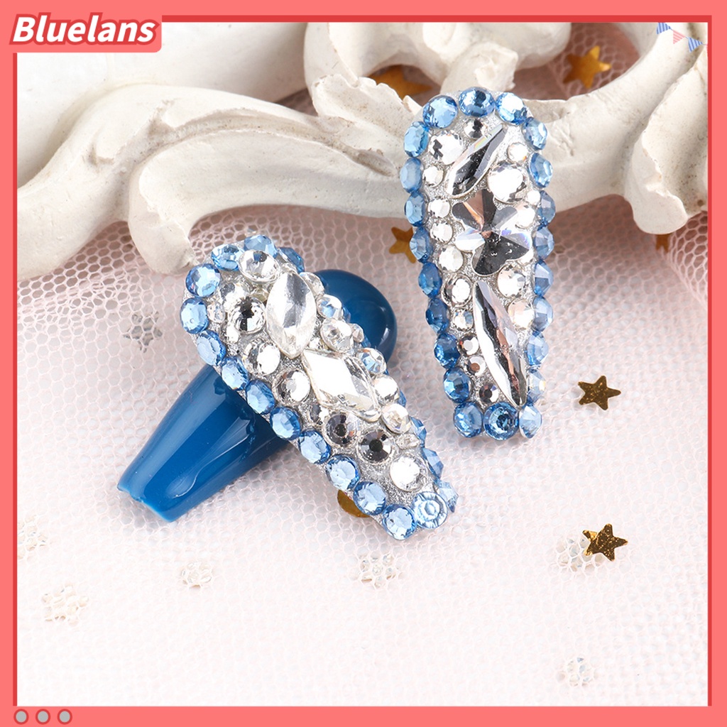 [BLM] Nail Resin Berlian Imitasi Flat Back Mempercantik Kuku 3mm 3D Manicure Nail Art Dekorasi Untuk Anak Perempuan