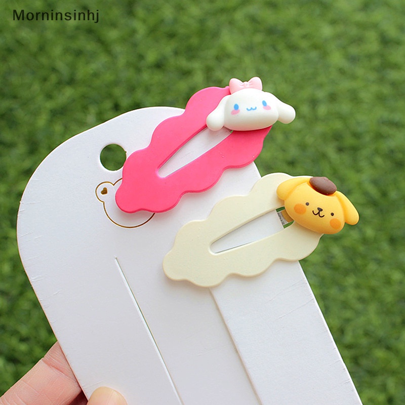 Mornin Sanrio Jepit Rambut Kuromi My Melody Cinnamoroll Kartun Gadis Lucu Warna Hairpin Clip id