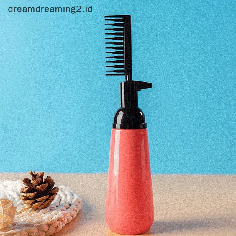 (drea) Sisir Pewarna Rambut Botol Pewarna Rambut Kosong Dengan Aplikator Brush Dispensing Salon //