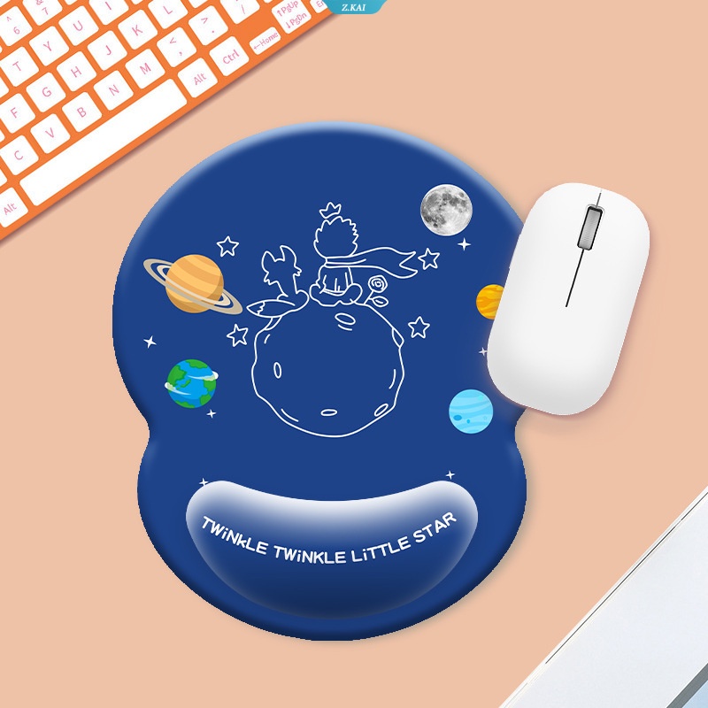 Nerdy Lucu Kartun Anime Gadis Kreatif Silikon Pelindung Pergelangan Tangan Mouse Pad Seri Segar Silikon Pelindung Pergelangan Tangan Pad [ZK]