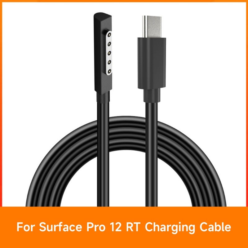 Zzz Flexible Surface Connect to USB C Kabel Cas Pengganti Surface Pro 12rt Laptop 59inch Charge Cable Access