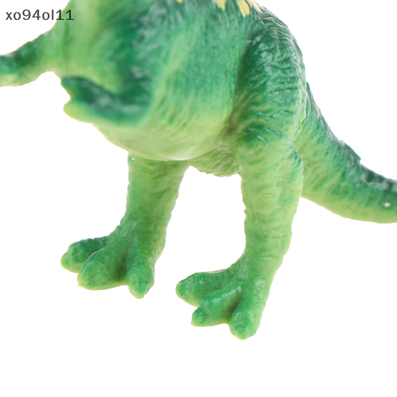 Xo 1Pcs Simulasi Model Dinosaurus Kecil Hijau Karnivora Dinosaurus Mainan Ornamen OL