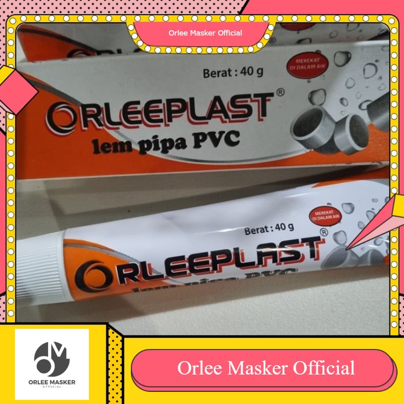 Lem Pipa PVC ORLEEPLAST 1 pcs Penyambung Pipa Super Lengket Langsung Kering