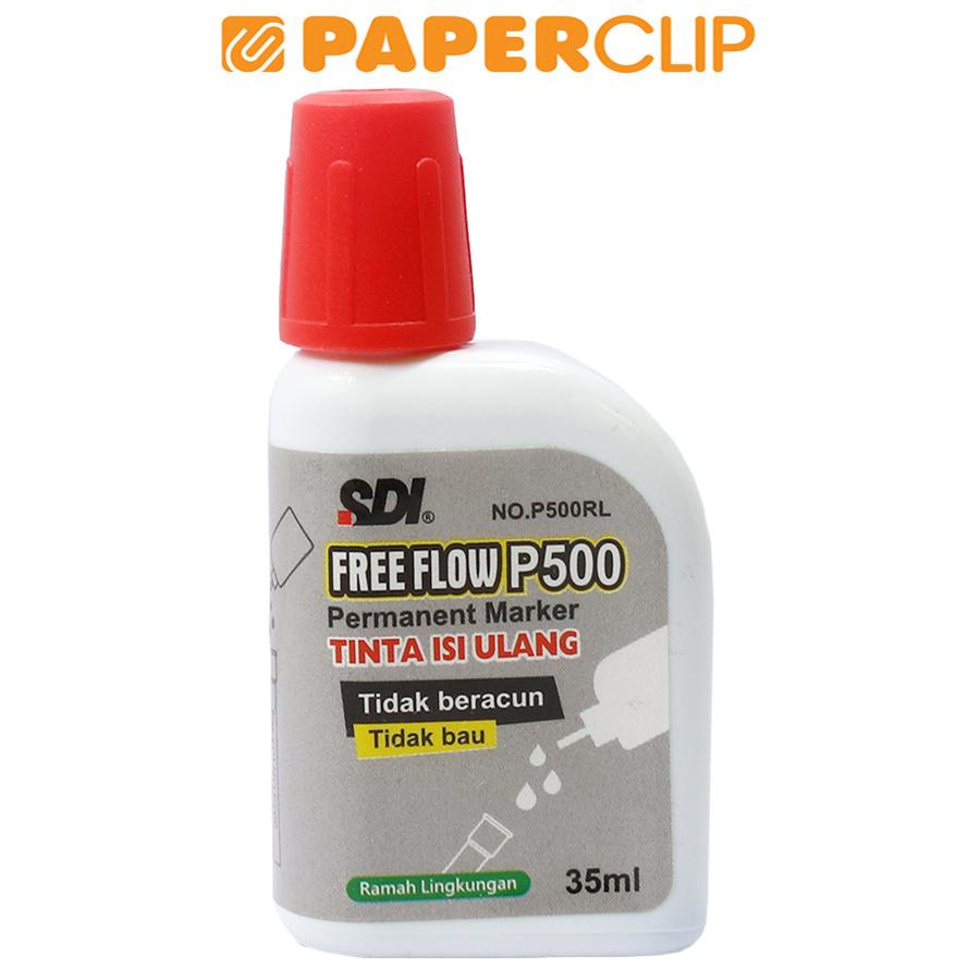 

ISI ULANG / INK MARKER SDI PERMANENT P500RL RED