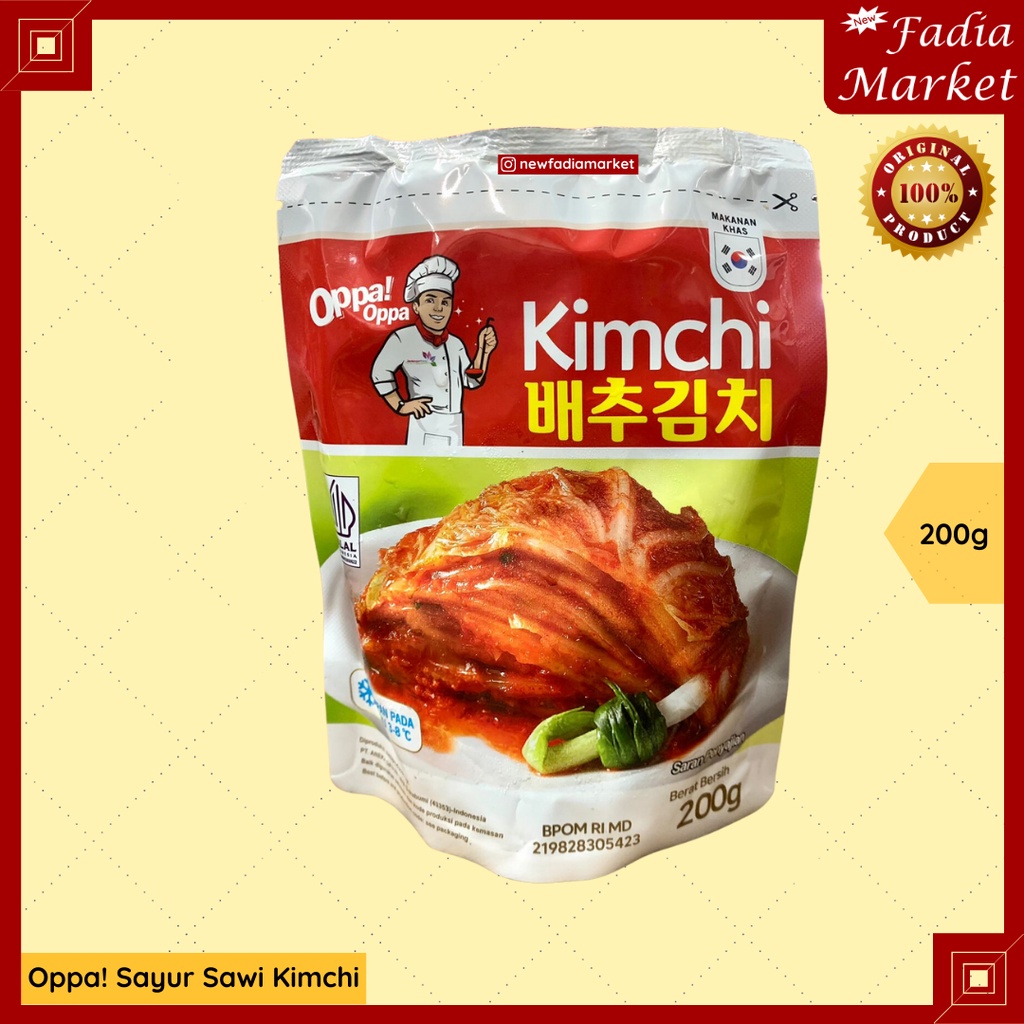 

Oppa Sayur Sawi Lobak Kimchi Korea Fermentasi 200g
