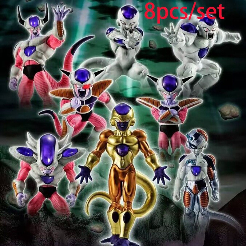 8pcs /Set Anime figure Dragon Ball Z Freezer Set Lengkap Figurine Frieza figure action figure Koleksi Model Mainan Boneka