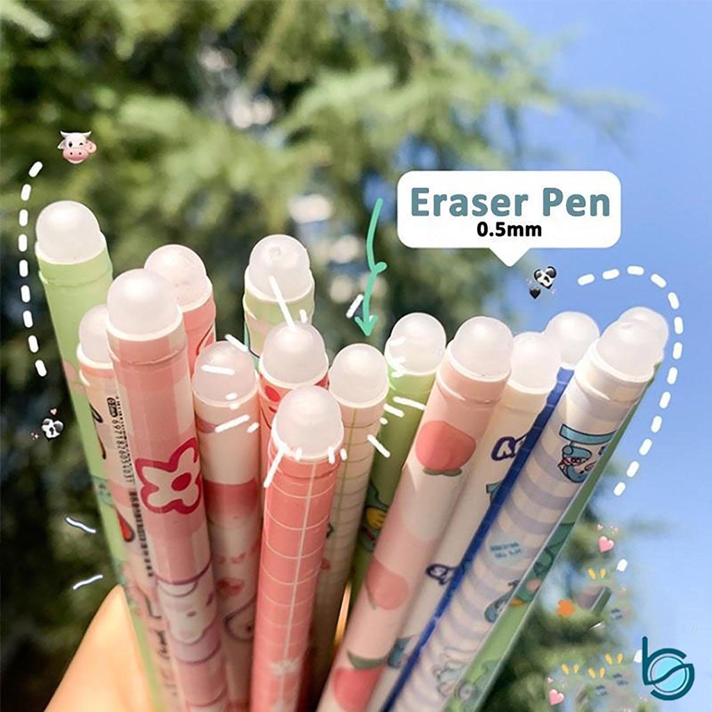 

Pulpen Bisa Di Hapus Motif Lucu Bagus/Erasable Gel Pen/Pulpen Gel 0.5 mm Tinta Biru - Best Stationary