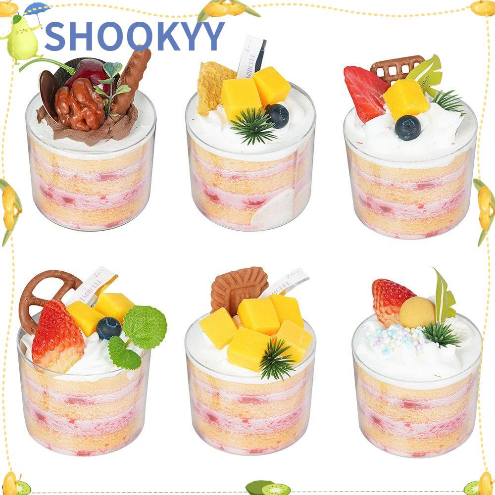 Chookyy Buah Artificial Cupcake Mainan Etalase Toko Ornamen Dekorasi Desktop Model Dessert Makanan
