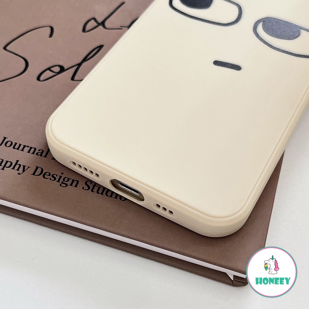 Casing Ponsel Sederhana Emoji Graffiti Lucu Untuk iPhone 14 Pro Max13 12/12pro 11 Pro Max XR XS 7 8Plus Shockproof Soft TPU Back Cover