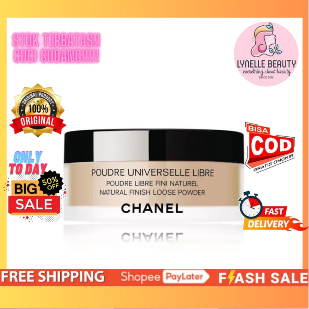 [BPOM] Chanel Natural Finish Loose Powder Shade N10 N12 N20 Poudre Universelle Libre Bedak Tabur7g/3