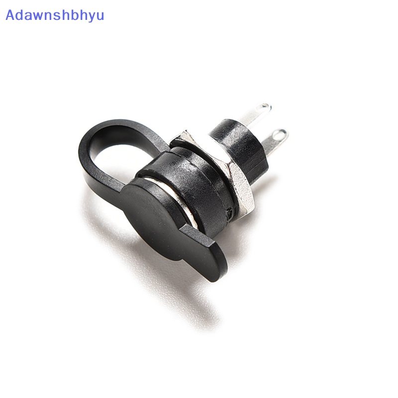 Adhyu 1pc Soket DC Tahan Air 5.5 x2.1mm Colokan Jack Power Female Mount Konektor ID