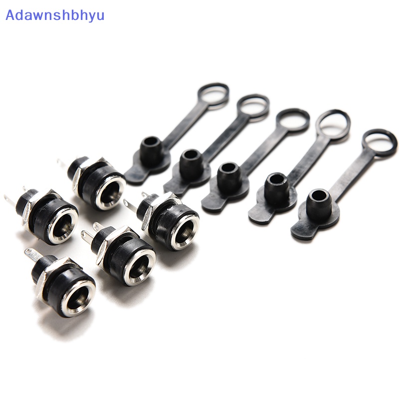 Adhyu 1pc Soket DC Tahan Air 5.5 x2.1mm Colokan Jack Power Female Mount Konektor ID