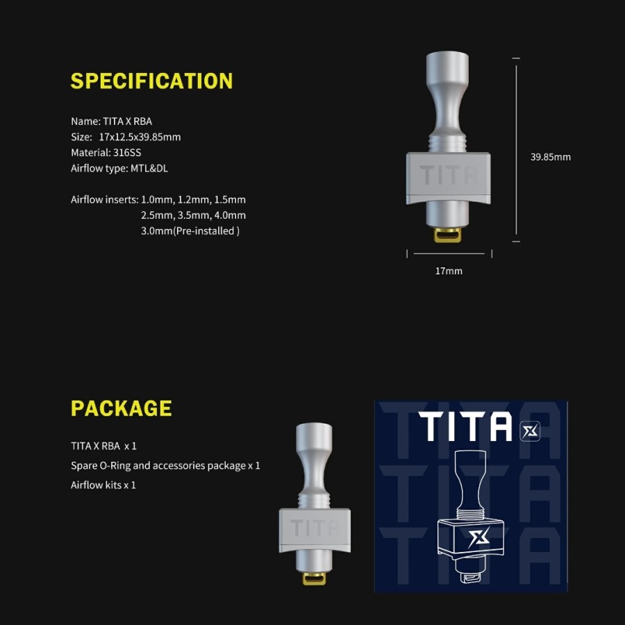 Veepon Tita X RBA by Veepon 100% Original Authentic