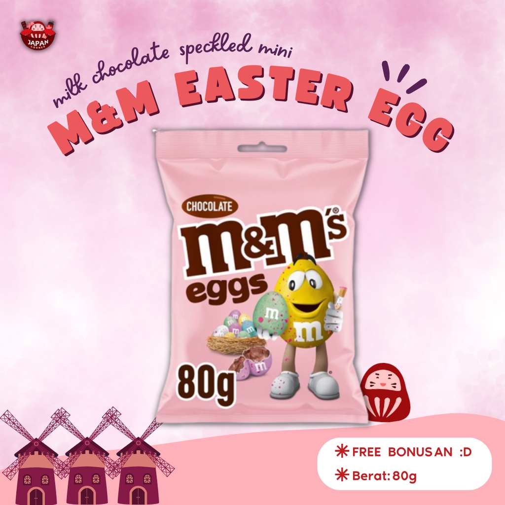 M&amp;M's milk chocolate speckled mini easter eggs pouch bag