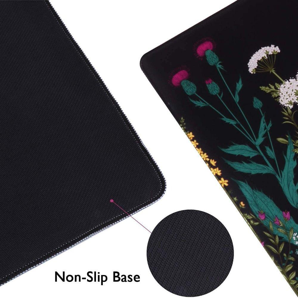 Mouse Pad Populer Dijahit Tepi Taman Alas Meja Gaming Besar
