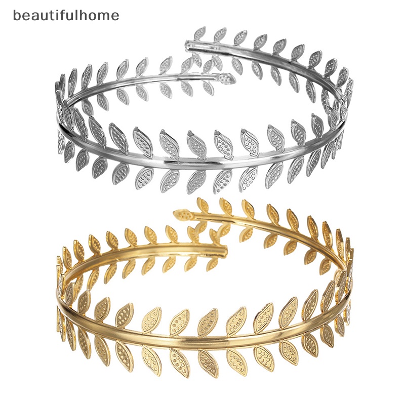 {beautifulhome} Gelang Lengan Fashion Untuk Wanita Perempuan Mental Terbuka Upper Arm Bangle Bracelet Sederhana Adjustable Armlet Armband.