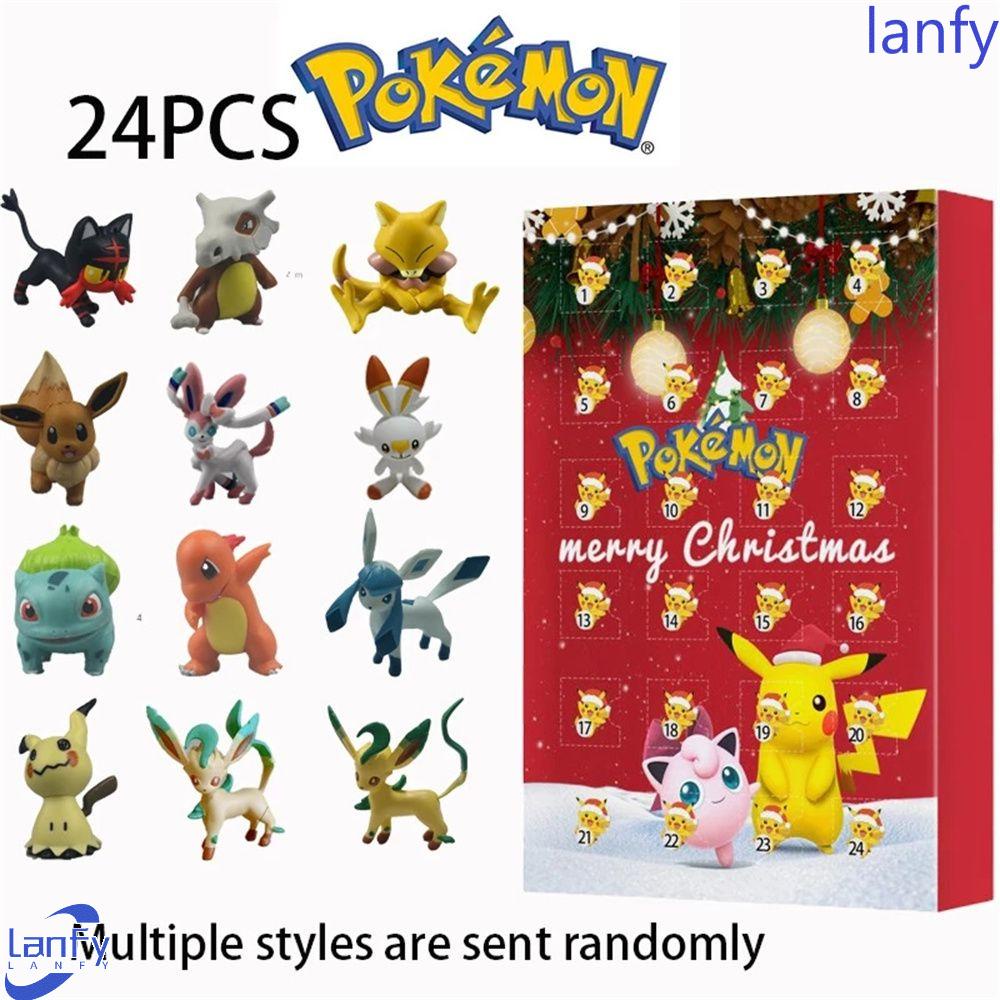 Lanfy Pokemon Action Figure Pokemon Gits Mainan Anak Action Figure Blind Box Kotak Natal