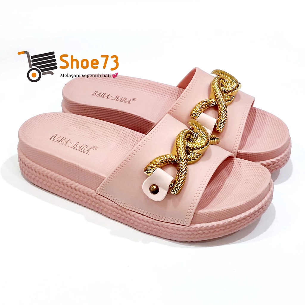 BARA-BARA JSL 895 V-58 SIZE 36-40 ORIGINAL l Sandal Selop pita jelly wanita l Sendal kokop cewek impor