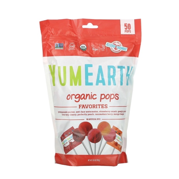 

Yumearth Organic Pops Favorites 50 Pops 310 gram