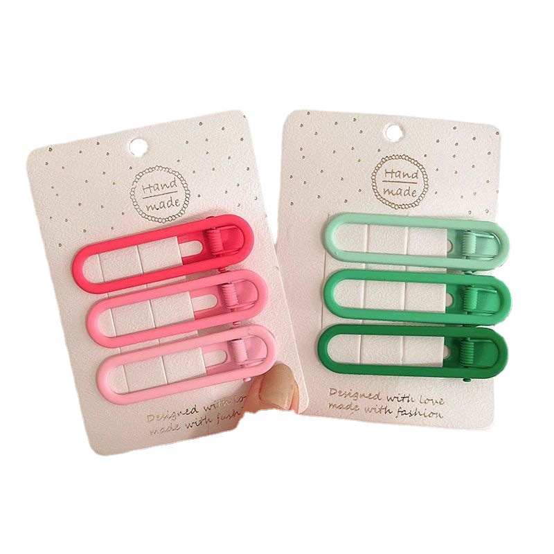 Set klip rambut warna-warni wanita fashion korea barang import dengan harga grosir bahan berkualitas import harga grosir bisa cod