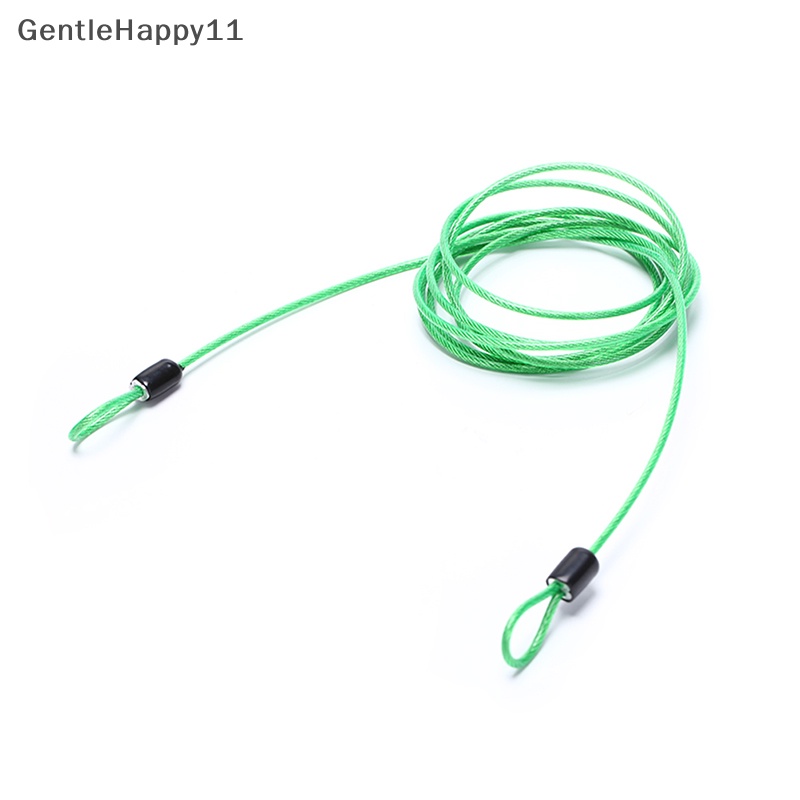 Gentlehappy 200CM x 2.5MM Cycling Sport Security Loop Cable Lock Sepeda Skuter U-Lock new id