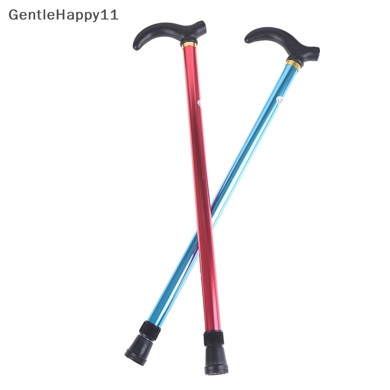 Gentlehappy Adjustable Walking Stick 2bagian Stabil Anti Selip Kruk Orang Tua Hiking Cane id