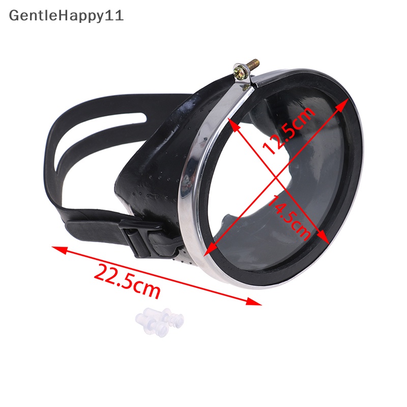 Gentlehappy HD Kacamata Anti Air Tempered Glass Stainless Diving Goggles Fisherman Renang id