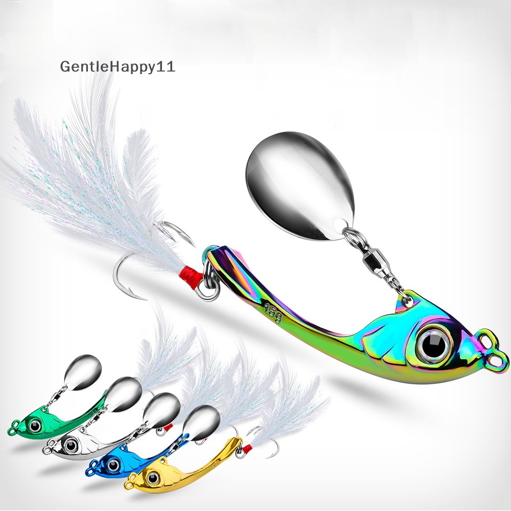 Gentlehappy Spinner Umpan 9g 13g 17g Metal Vib Fishing Lure Troli Rotag Sendok Wobbler S id