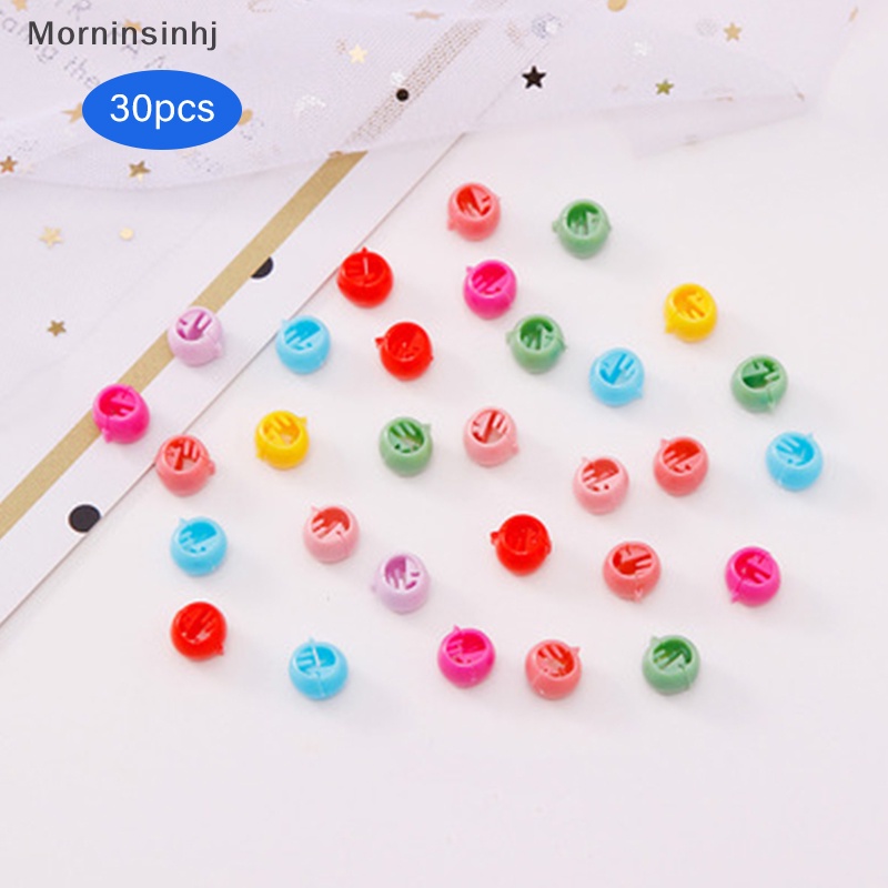 Mornin Lovely Beads Jepit Rambut Untuk Anak Perempuan Warna Permen Bahan Plastik Klip Rambut Mini Barrette id