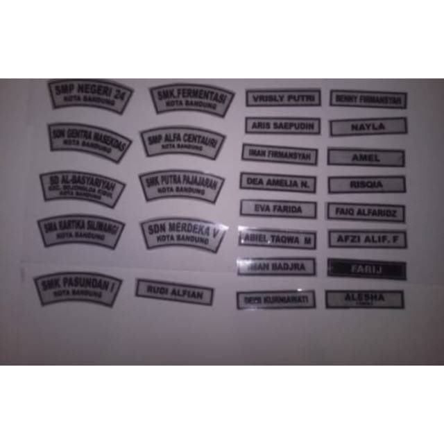 Bordir Bordir Jasa bordir /terima jasa bordir nama bet sekolah /logo pt/emblem logo dllbisa pesan sa